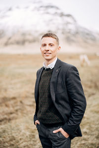 Portrait of a smiling young man