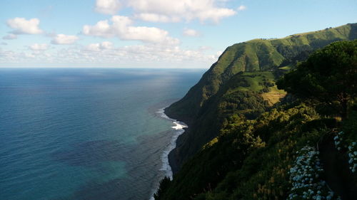 Scenic view of sea against sky