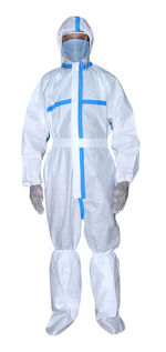 Man with umbrella standing against white background