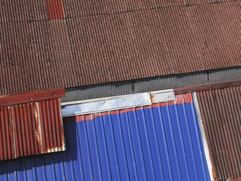 Low angle view of building roof