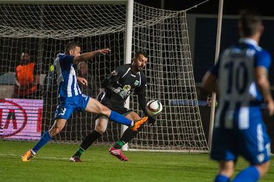 Man playing football