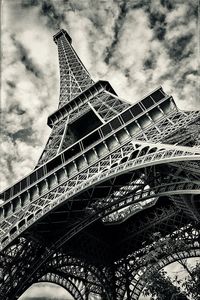 Low angle view of tower against sky