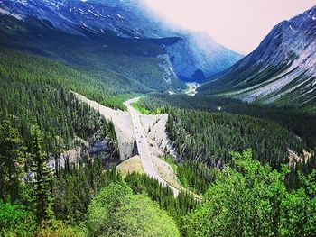 Scenic view of mountains