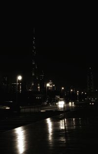 Skyscrapers at night