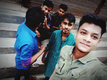 Portrait of a smiling young couple