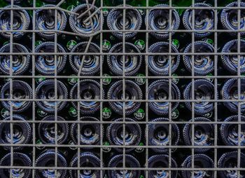 Full frame shot of bottles