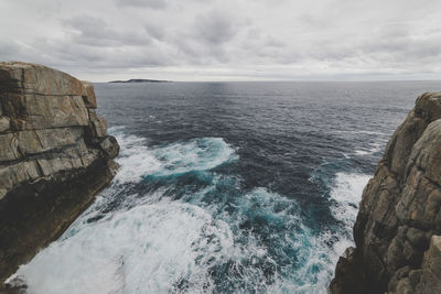 Scenic view of sea against sky