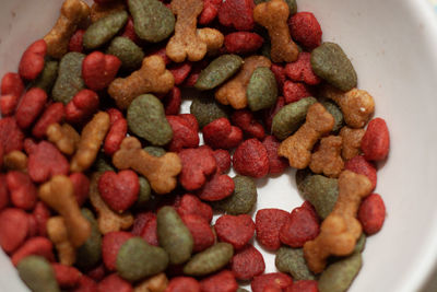 High angle view of breakfast in bowl