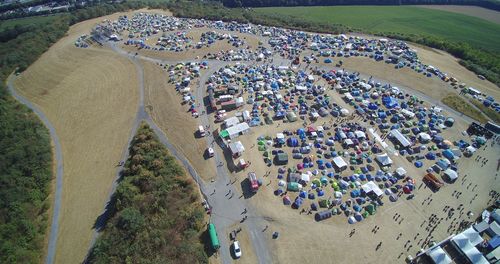 high angle view