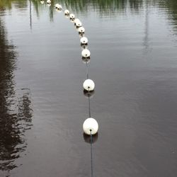 Clothes hanging in water