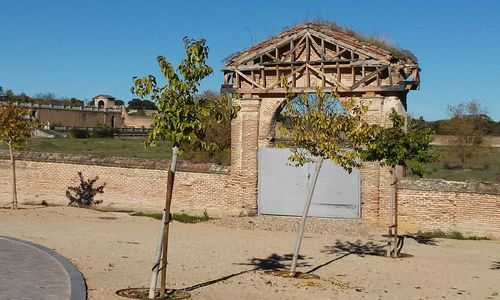 Built structure against clear sky