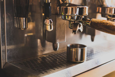 View of coffee machine