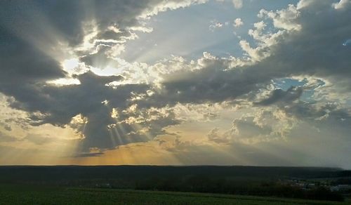 Scenic view of sky during sunset