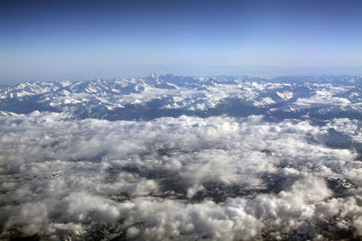 High angle view of cloudscape