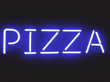 Close-up of neon sign