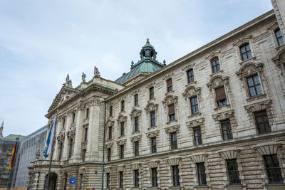 Low angle view of historical building against sky