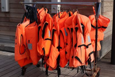 Clothes drying on clothesline