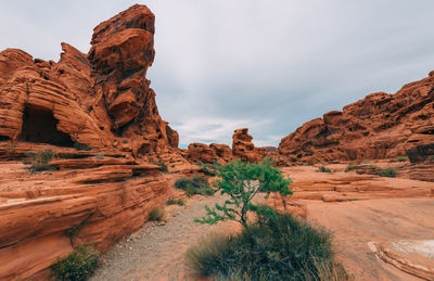 View of rock formations