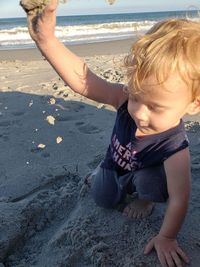 Cute girl on beach