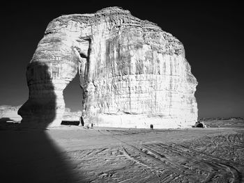 Rock formations in cave