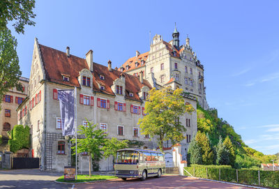 Buildings against sky in city