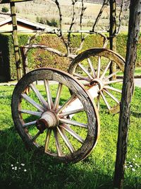 Close-up of wheel