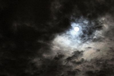 Low angle view of cloudy sky