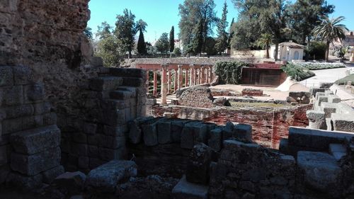 View of old ruin building