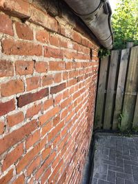 Close-up of brick wall