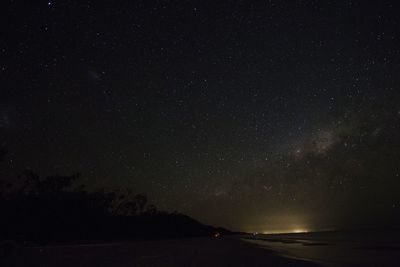 Low angle view of starry sky