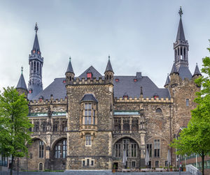 Exterior of buildings against sky in city