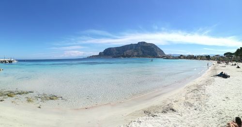 Panoramic view of beach