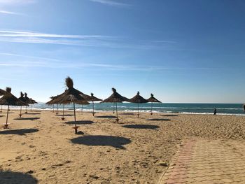 Panoramic view of beach against sky