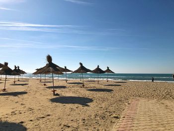 Panoramic view of beach against sky