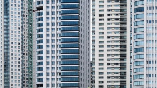 Low angle view of buildings in city