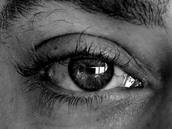 Extreme close up of human eye