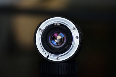 Close-up of camera