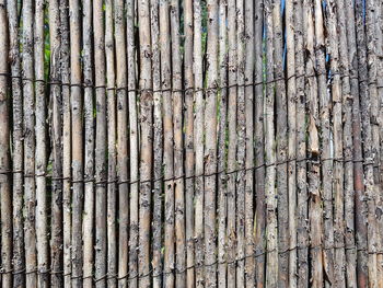 Full frame shot of rusty metal fence