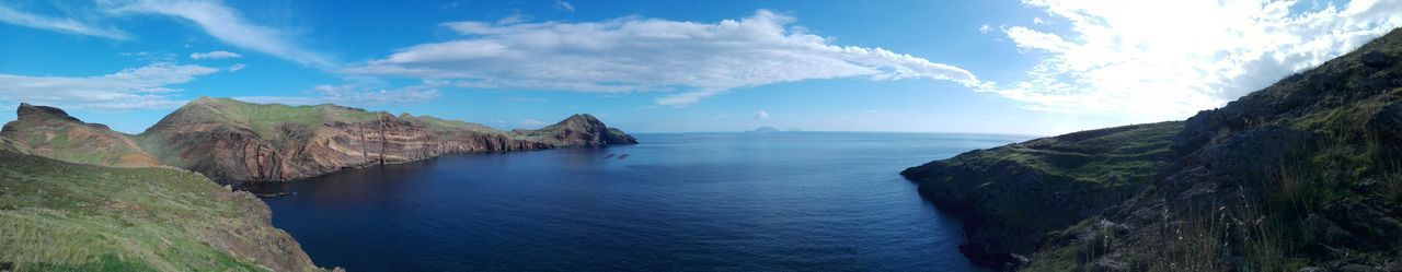 Panoramic view of sea against sky