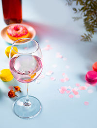 Close-up of drink on table