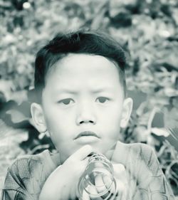 Portrait of cute boy