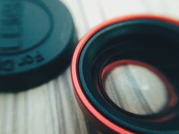 Close-up of object on table