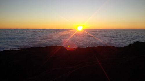 Sunset over sea