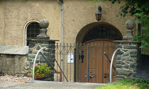 Entrance of building