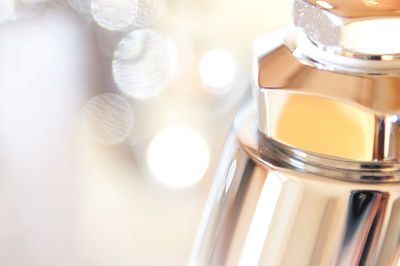 Close-up of glass jar on table