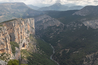 Scenic view of mountains