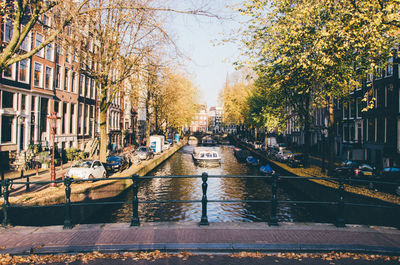 Canal passing through a forest