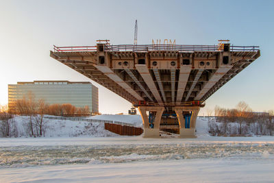 Scenic view of snow covered landscape