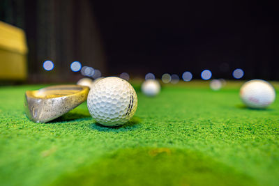 Close-up of ball on table