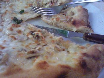 Close-up of food on table